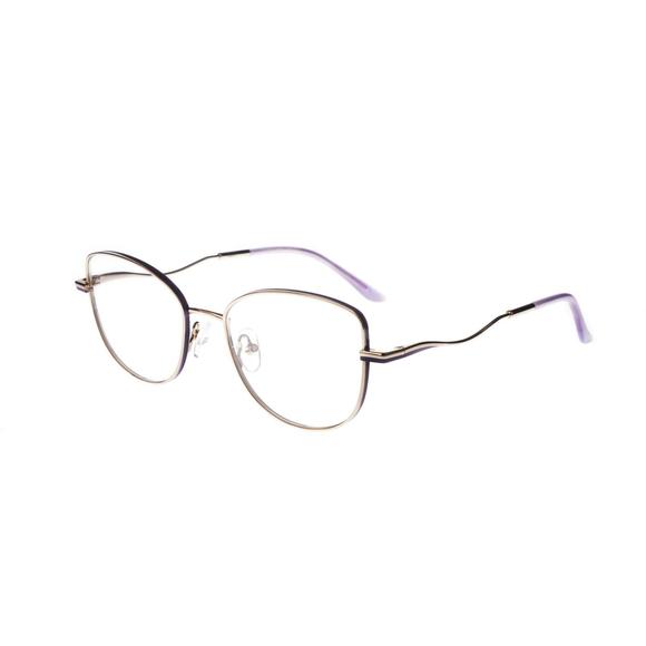 NEW Thin & Light QUILL Light Gold & Lilac STARLING Eyeglasses 50/18/145 - Picture 1 of 1